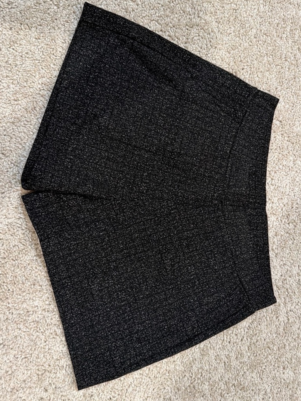 Women's Black Sparkle Dress Shorts